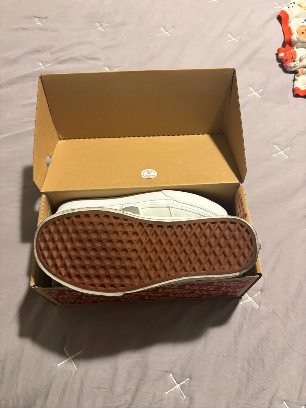White Vans Size 7